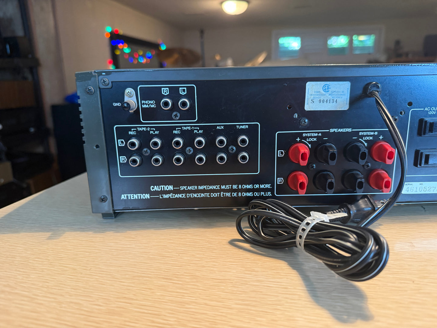 Sansui Integrated DC Servo Amplifier A-7 Silver Face -Tested -Working-VERY CLEAN