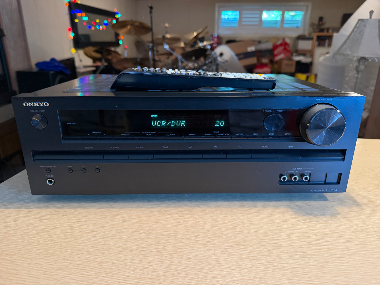 Onkyo HT-R390 AV Receiver Black Home Theater With Remote Freshly Serviced Beauty