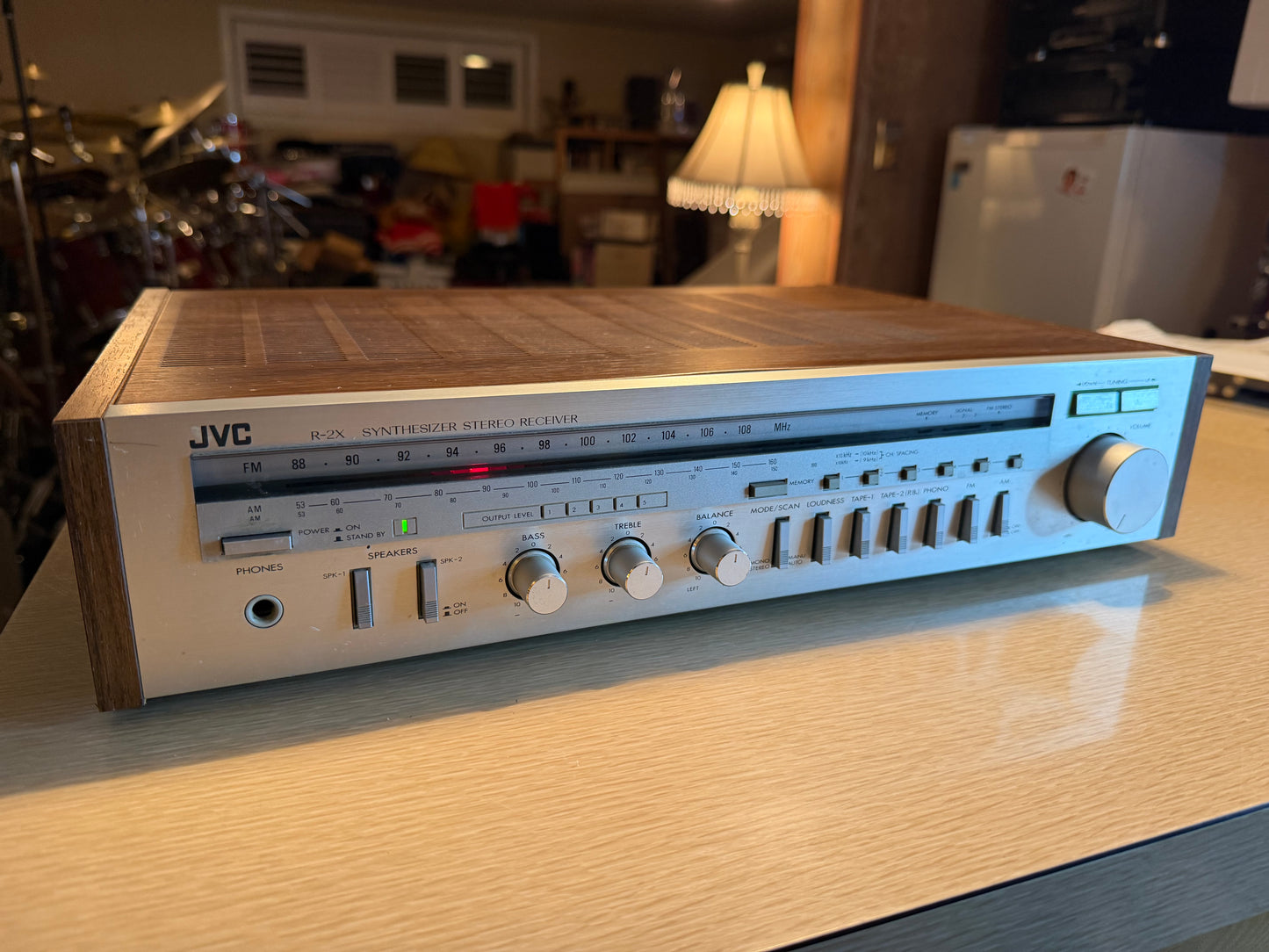 JVC R-2X AM/FM Synthesizer Stereo Receiver Phono Input Vintage Japan Tested