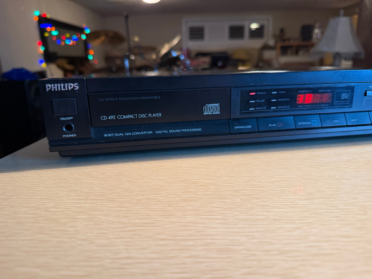 Philips Magnavox CD492 CD Player Vintage Compact Disc Player Serviced New Belts!