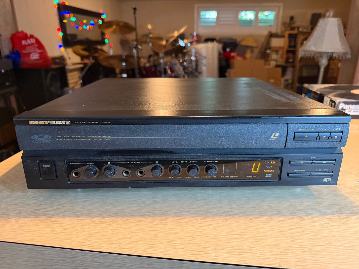 Marantz CDV300K Laserdisc Player Extraordinarily Rare Pro Service New Remote🔥
