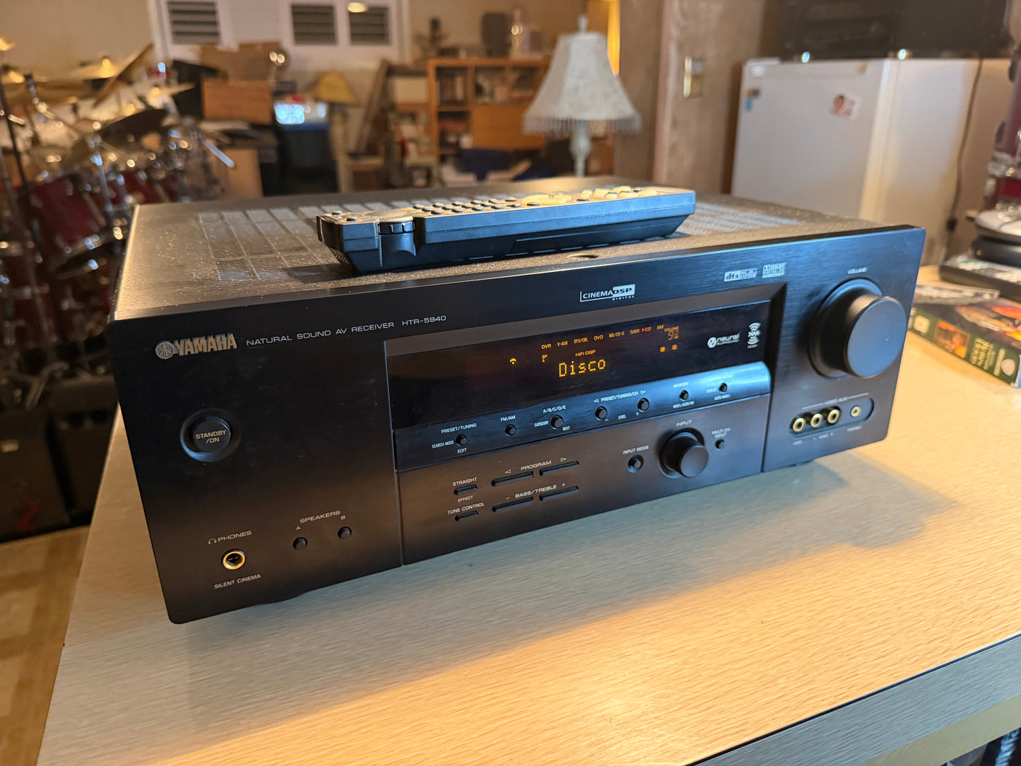 Yamaha HTR-5940 6.1 Ch 630W Natural Sound A/V Receiver Remote Bundle Serviced🔥