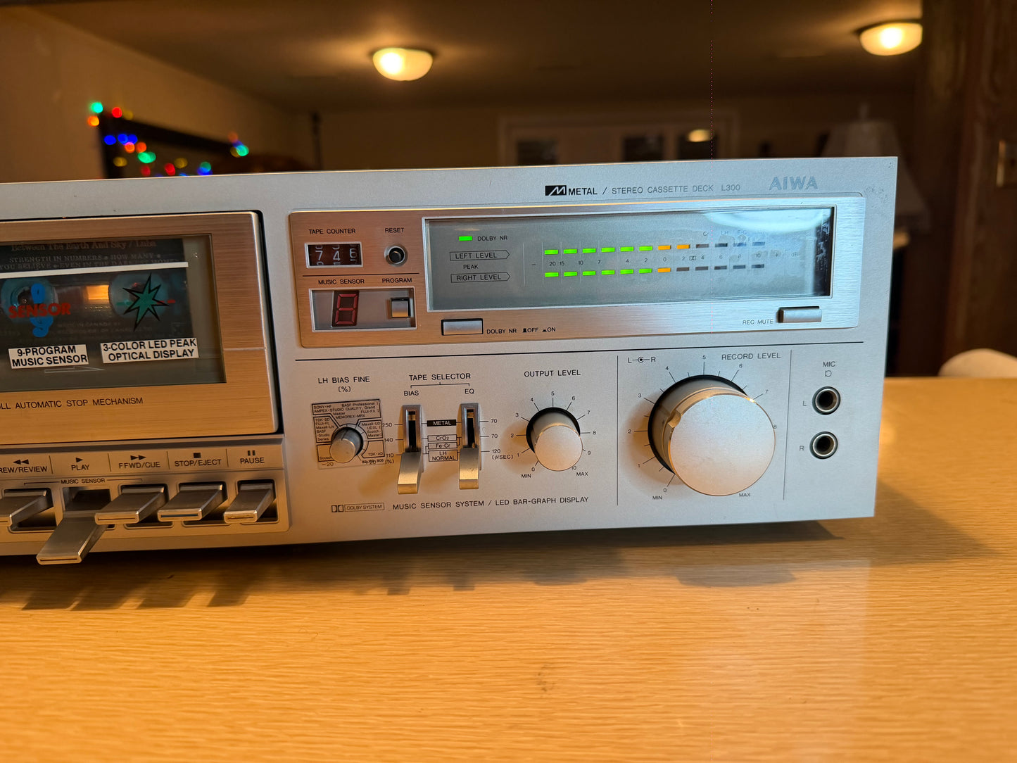 Aiwa L300 AD-L300 U Vintage Stereo Cassette Deck FRESHLY Serviced New Belts Rare