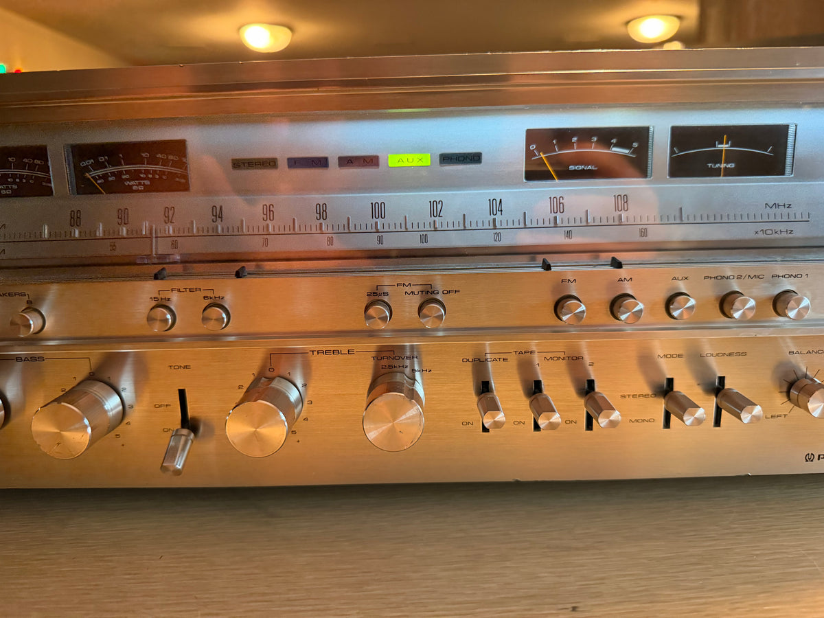 MONSTER Pioneer SX-980 Vintage Receiver Amplifier Fresh Pro Service New Bulbs 🔥