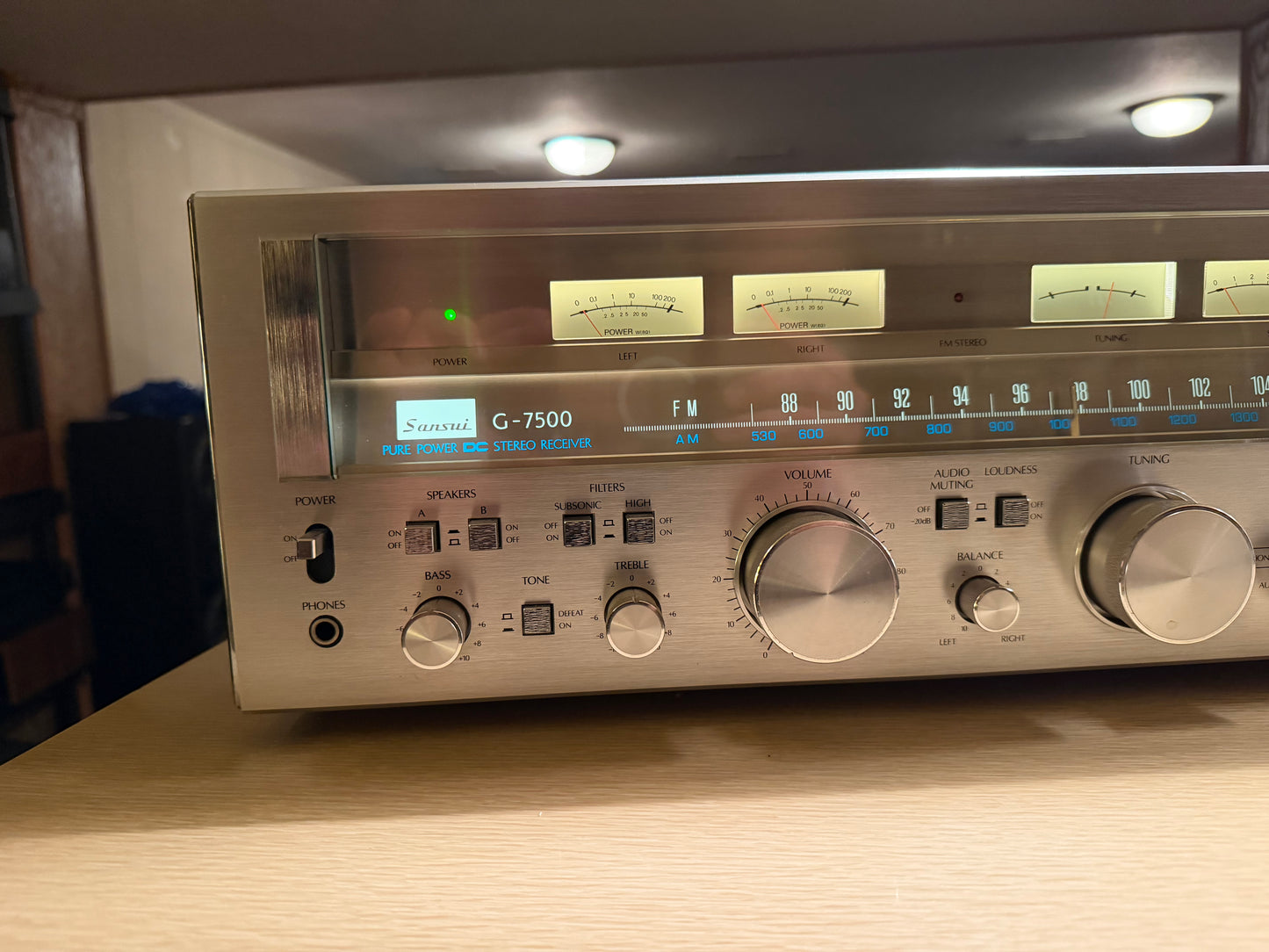 Sansui G-7500 Stereo Receiver Full Fresh Service New Bulbs Installed Near Mint!
