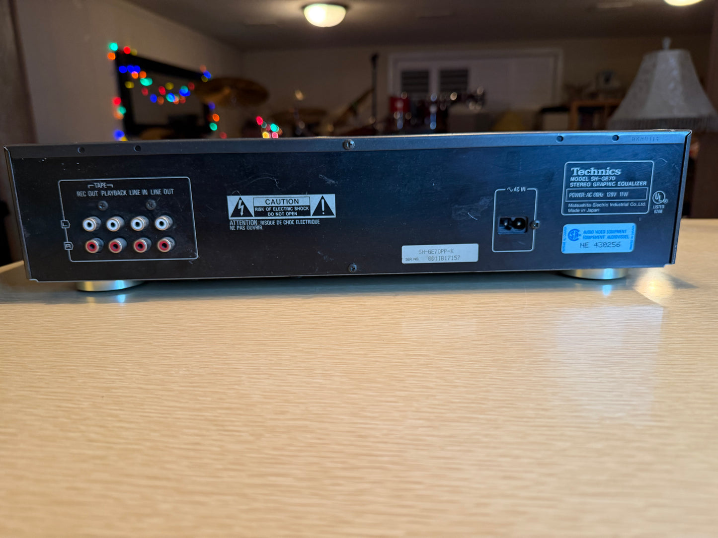Technics SH-GE70 7 Band Graphic Equalizer Hi-Fi Separate *Serviced* Great Shape