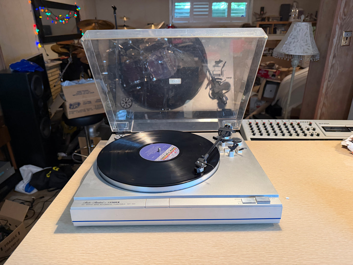Studio Standard Fisher MT-100 DC Servo Semi-Auto Belt Drive Turntable Serviced🎶
