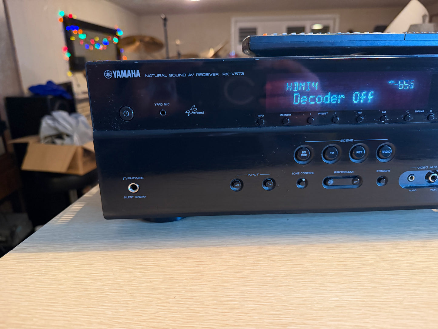 Yamaha RX V573 7.1 Channel AV Receiver Stereo HDMI Serviced Remote Bundle Beauty