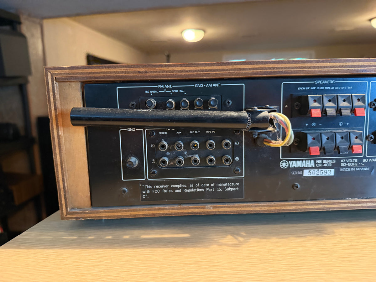 Vintage Yamaha CR-400 Natural Sound Receiver Excellent Fresh Service LED Upgrade