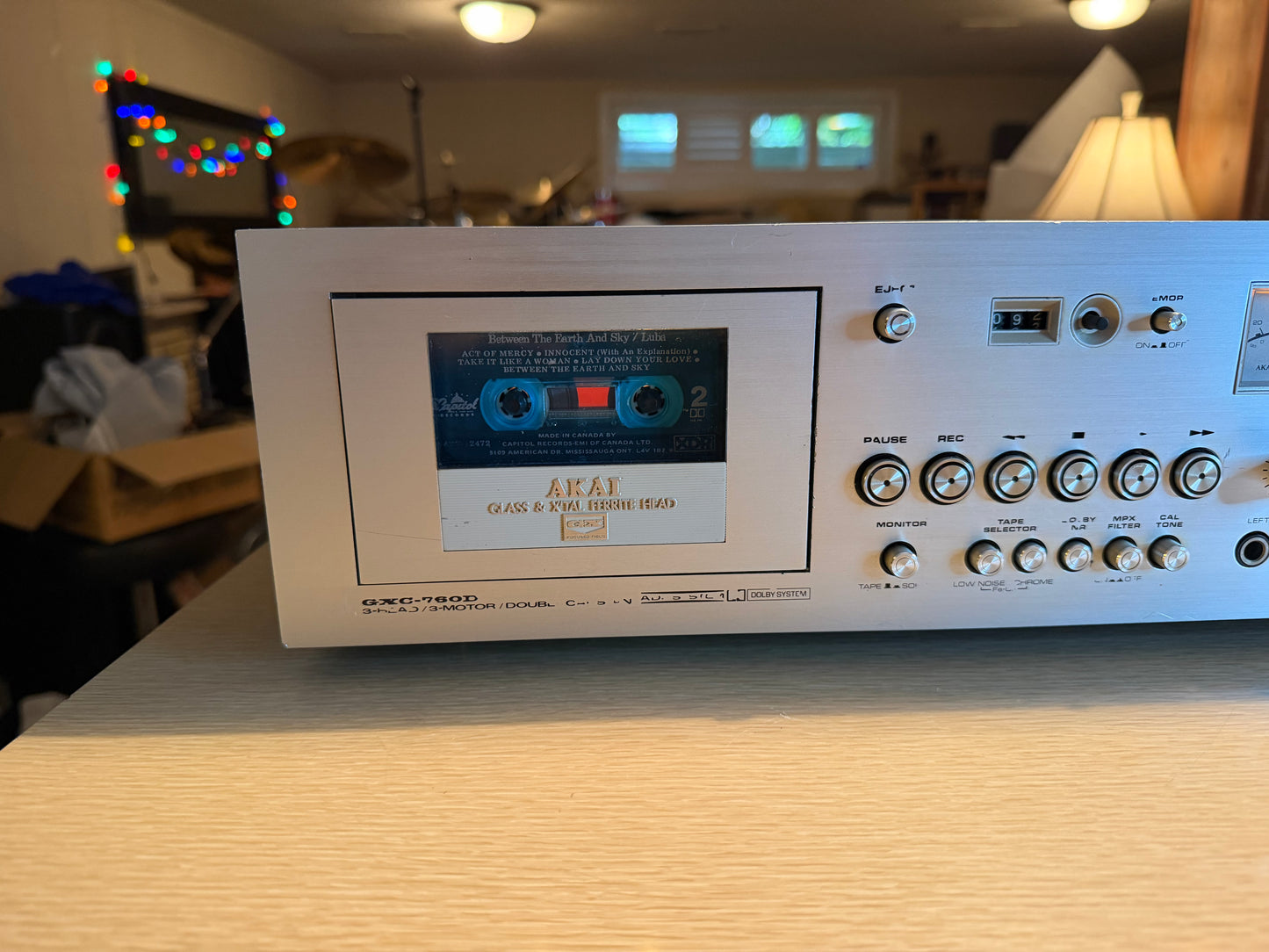 AKAI GXC-760D Stereo Cassette Deck 3heads 3motors AC100V 50Hz/60Hz 50W Serviced!