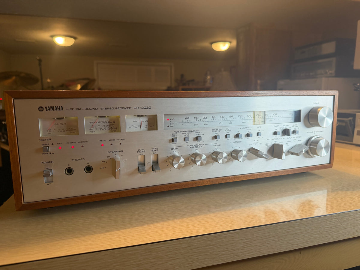 VTG 1970s Yamaha CR-2020 Natural Sound Stereo Receiver AM/FM Tested Working 🔥🎶
