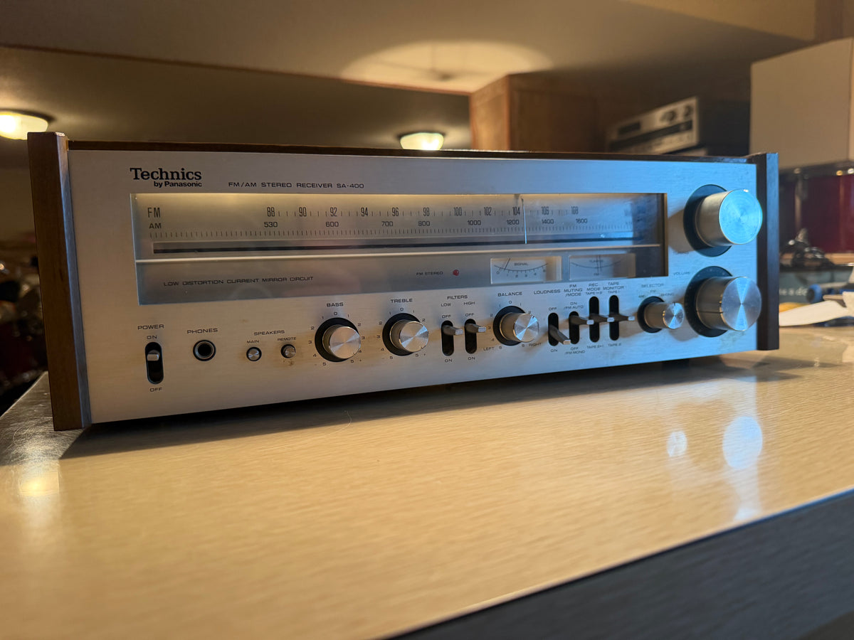 Near Mint Technics SA-400 Vintage Stereo Receiver Fresh Pro Service Beauty🔥🎶
