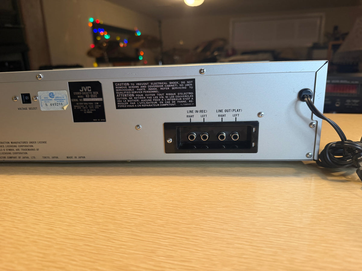 JVC KD-D50 vintage Hi-Fi cassette deck 1981 5 band Graphic Equalizer Serviced🎶