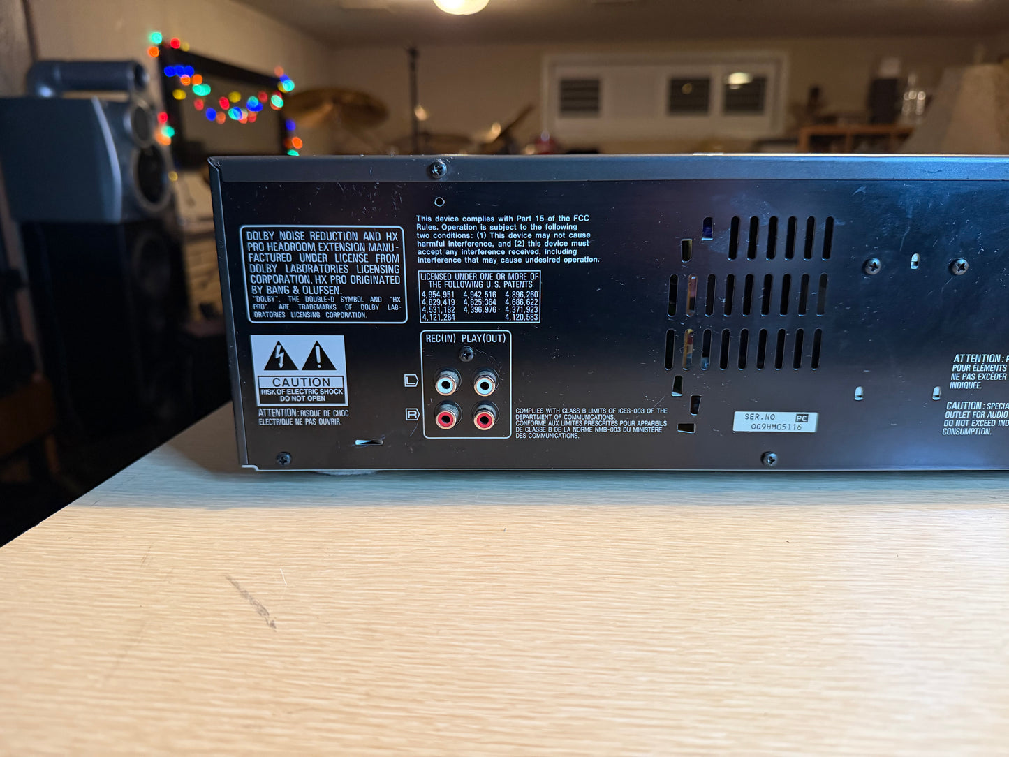 Technics RS-TR575 Dual Stereo Cassette Deck Auto Reverse Dolby FRESHLY SERVICED!