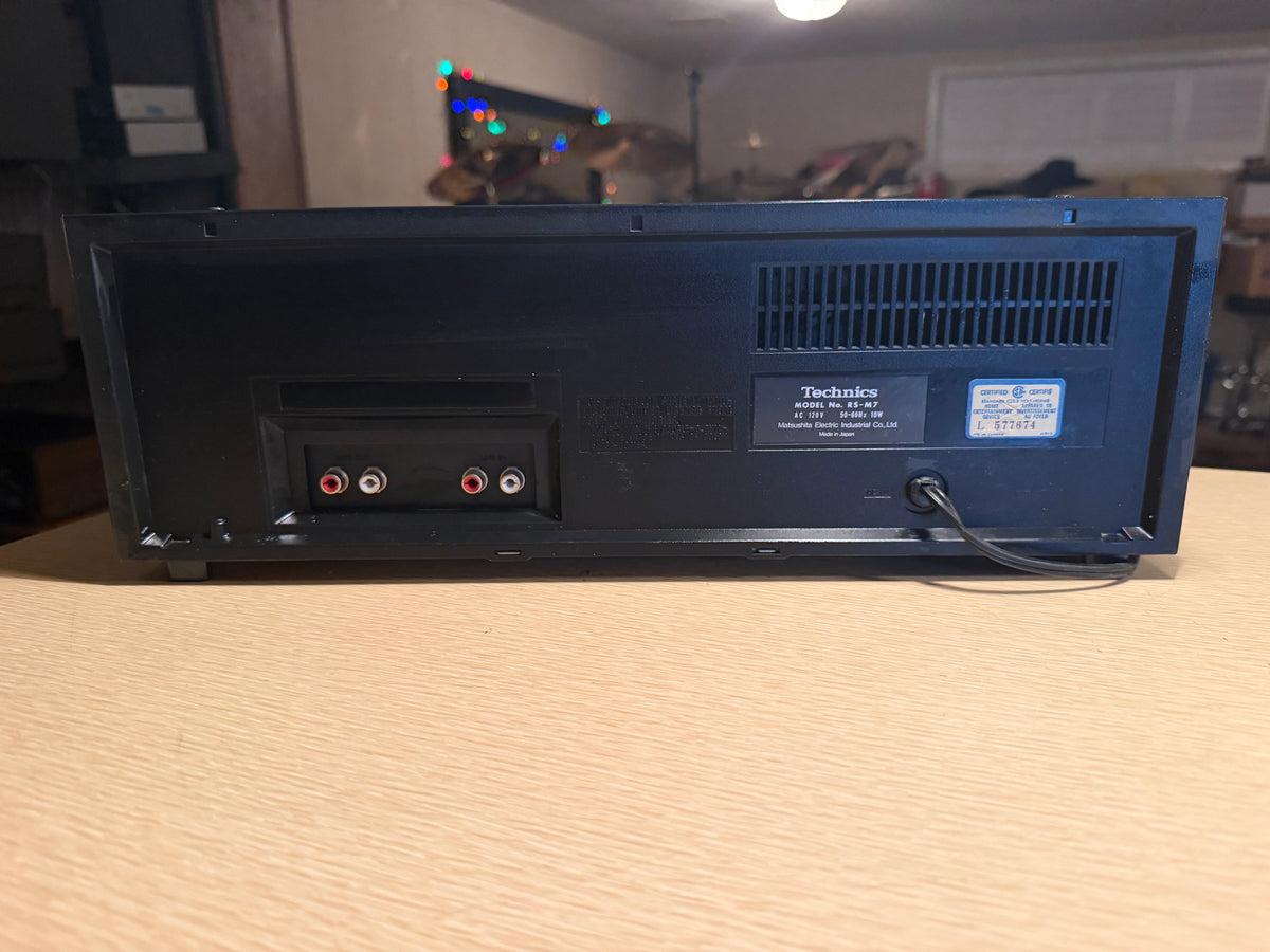 Technics RS-M7 Stereo Cassette Deck Works Great Full Fresh Service Near Mint🎶🔥