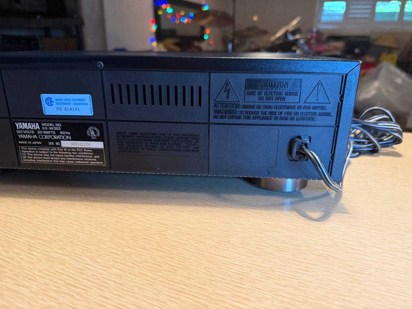 Yamaha Natural Sound Stereo Double Cassette Deck  KX-W362 Fresh Servicing Manual