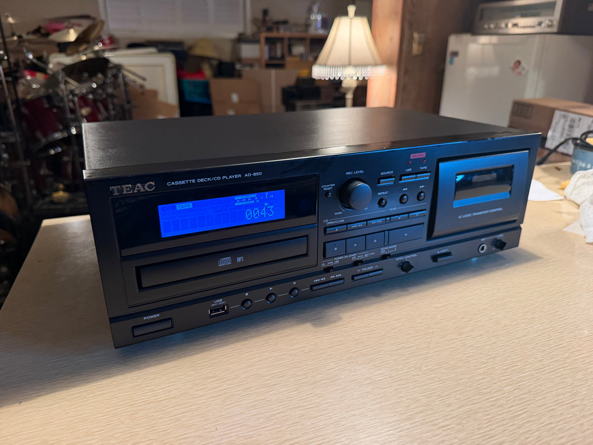 TEAC AD-850 Cassette Deck CD Player Fresh Service Near Mint Condition Beauty🔥🎶