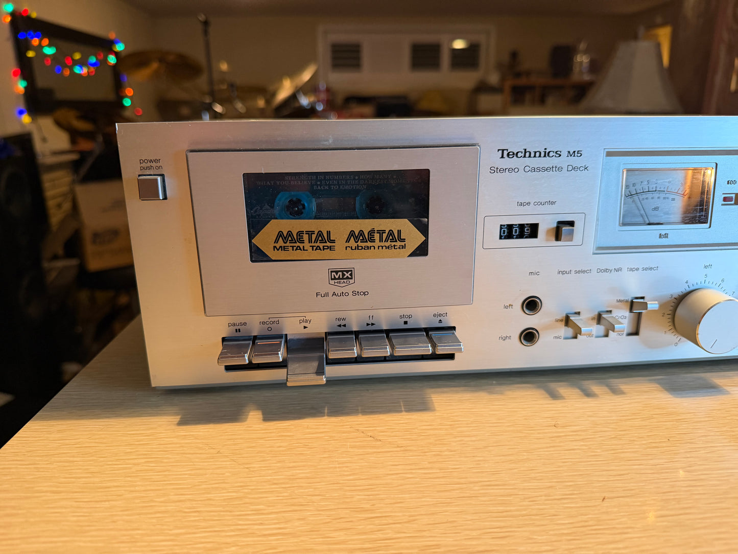 Vintage Technics model No. RS-M5 Stereo Cassette Deck Silver FRESH Servicing🎶🔥
