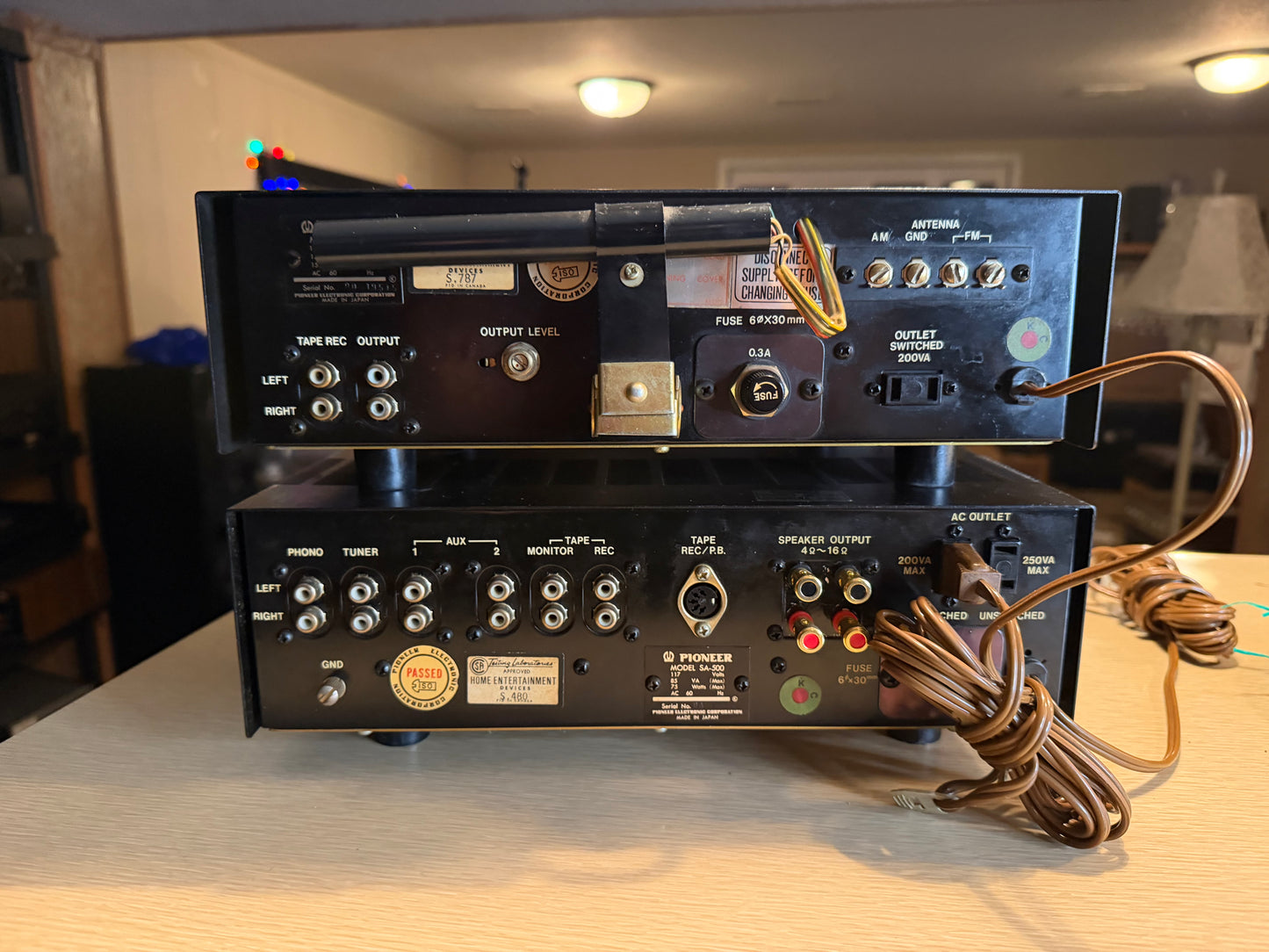 Pioneer SA-500 & TX-500 Amplifier & Tuner Silver Freshly Serviced Near Mint🎶