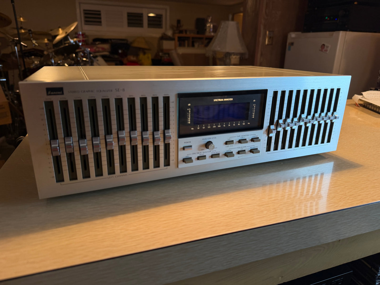 Sansui SE-8 Graphic Equalizer Blue-Light Spectrum Analyzer NEW Bulbs SERVICED🎶