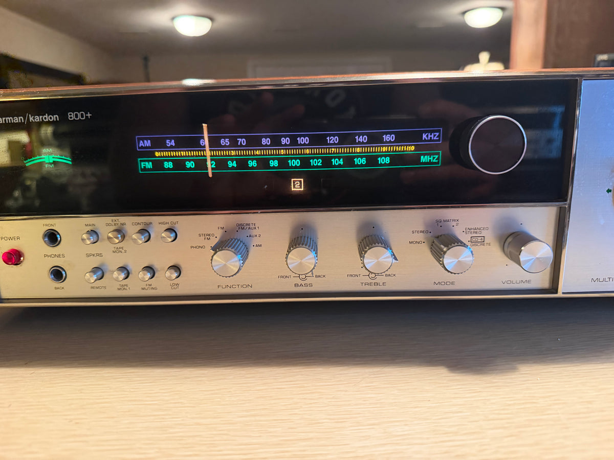 HARMAN KARDON 800+ Rare Vintage Stereo Quadraphonic Receiver Fresh Pro Service🎶