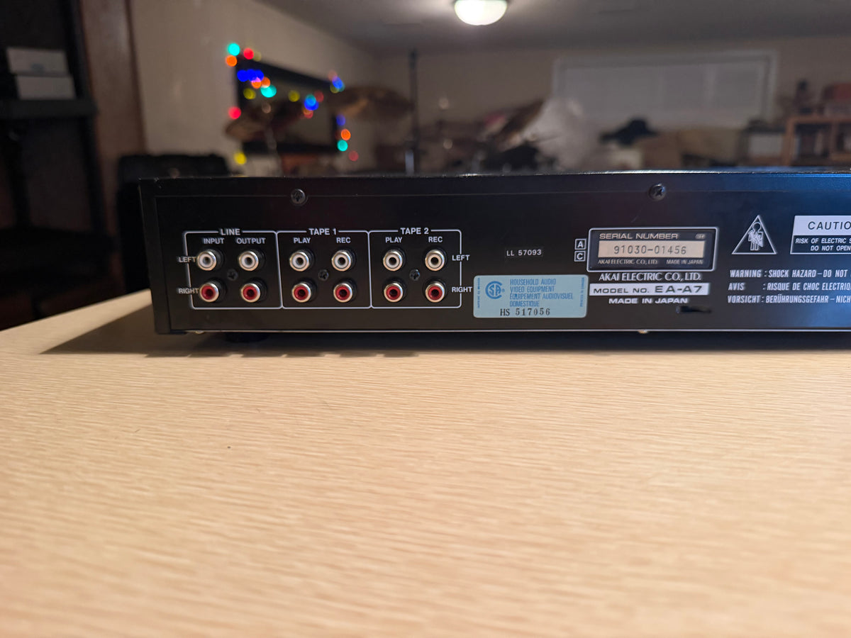 AKAI EA-A7 Digital Graphic Equalizer+Large Spectrum Analyzer Freshly Serviced🎶