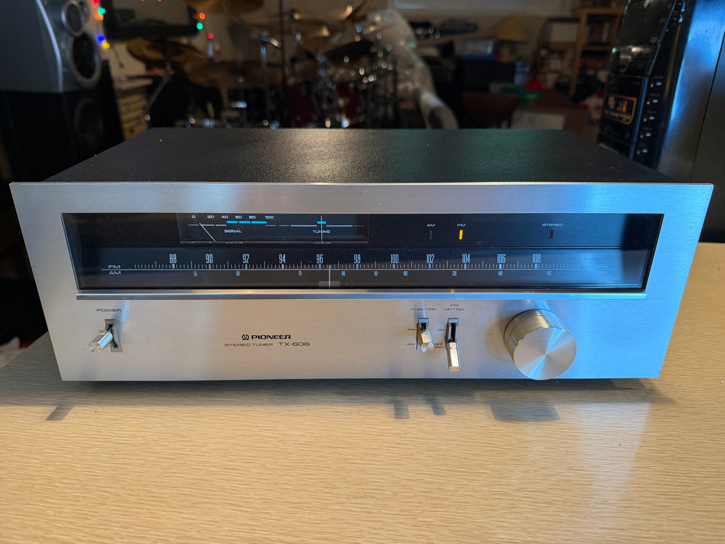 Pioneer Tx 608 Fm/Am Stereo Tuner (Beautiful) FULL FRESH SERVICE Rare Black!