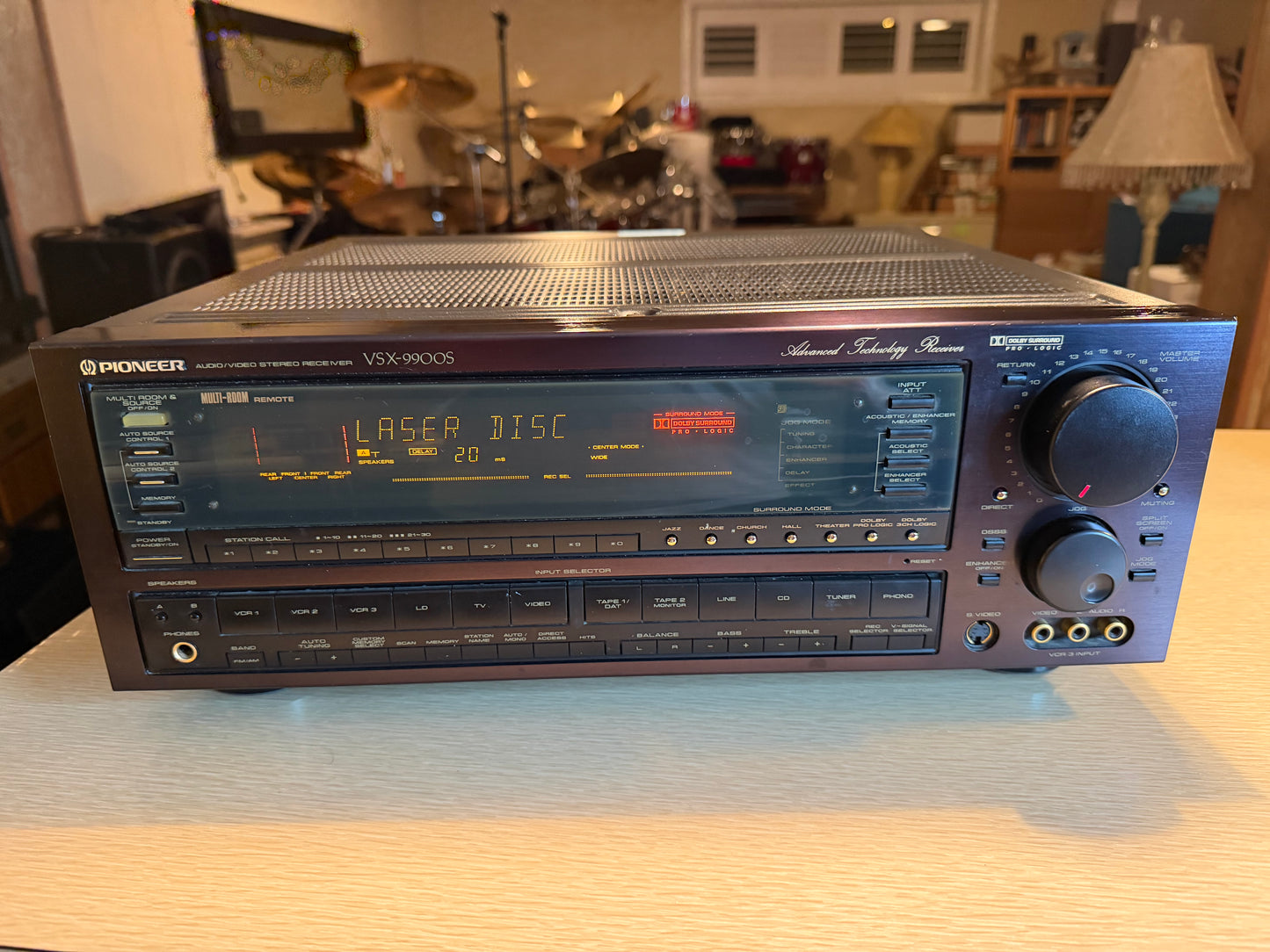 Pioneer VSX-9900s MONSTER Stereo Rare Dark Red Faceplate FRESH SERVICE 125WPC🔥