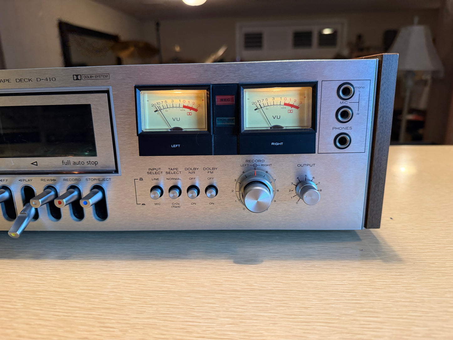 Hitachi Stereo Deck D-410 VU Metres Wooden Casing Fresh Full Servicing X Rare🎶