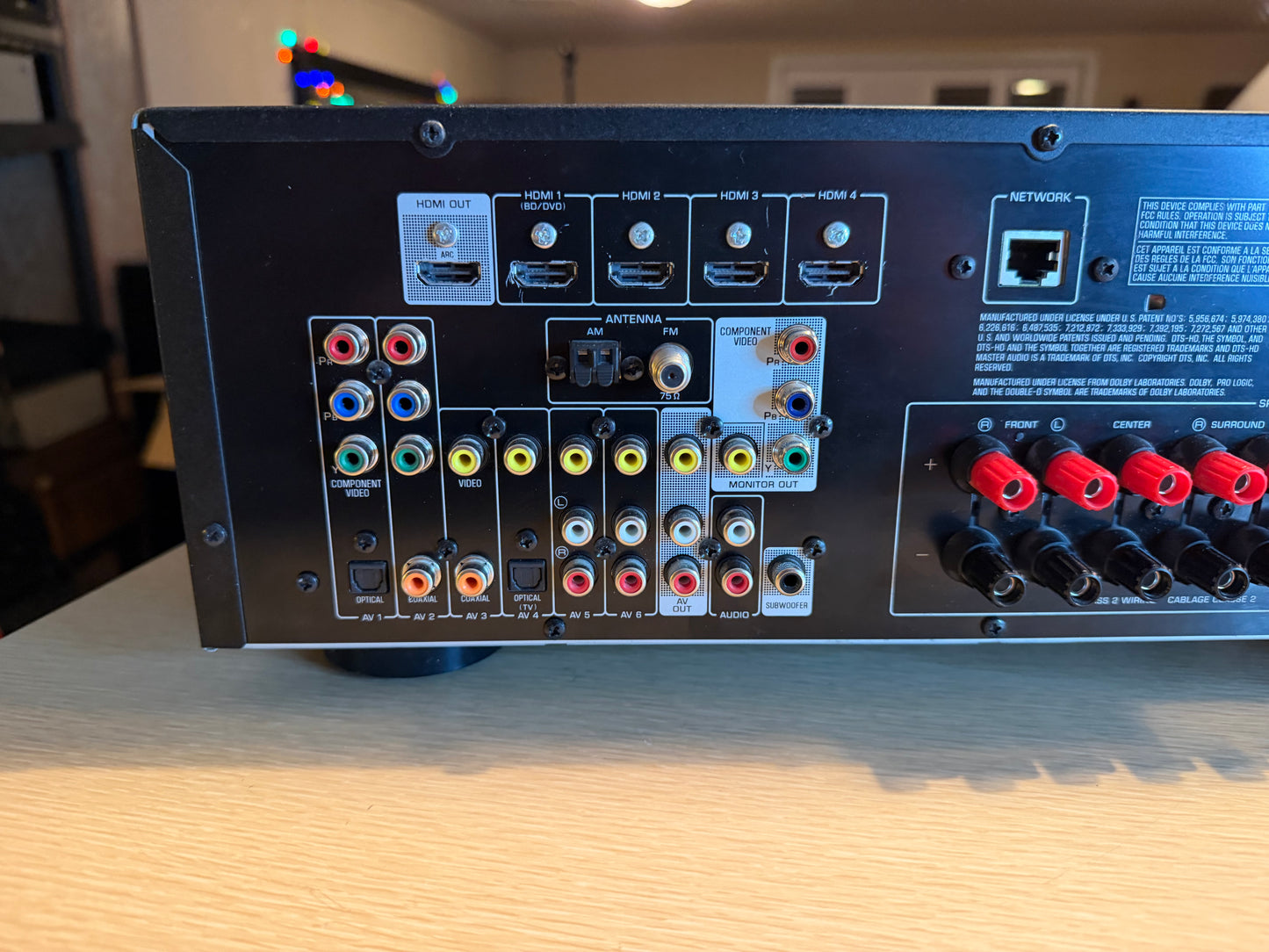 Yamaha RX V573 7.1 Channel AV Receiver Stereo HDMI Serviced Remote Bundle Beauty