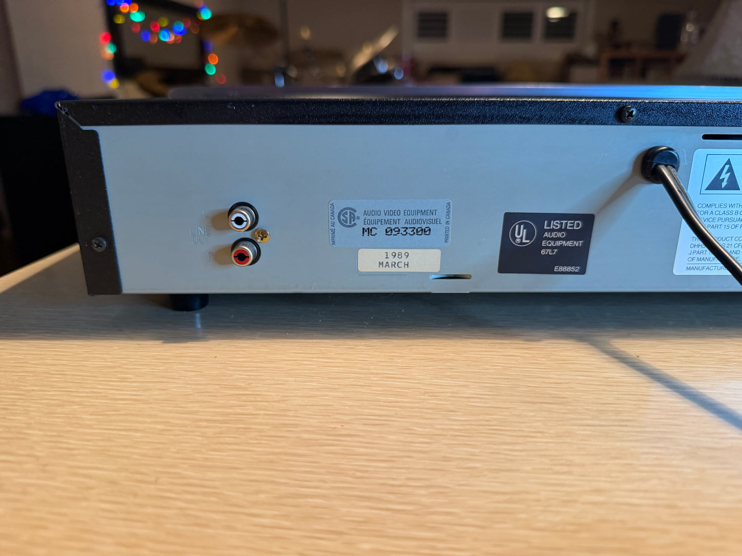 Vintage Carver TL-3100 Compact Disk Player New Belts Serviced High Fidelity Gray