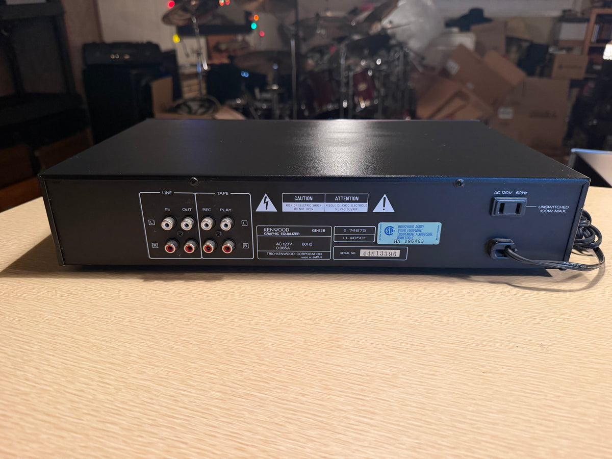 Kenwood Graphic Equalizer GE-52B Fresh Serviced Rare Red Faceplate Beauty🔥🎶