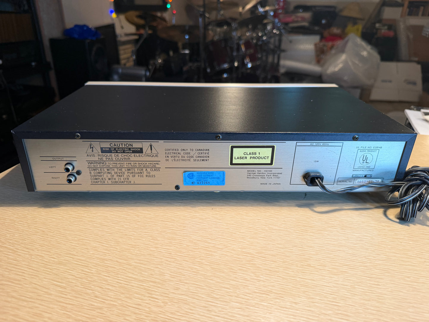 Vintage Harman Kardon HD100 CD Player (1987) – Fresh Servicing New Belts Beauty!