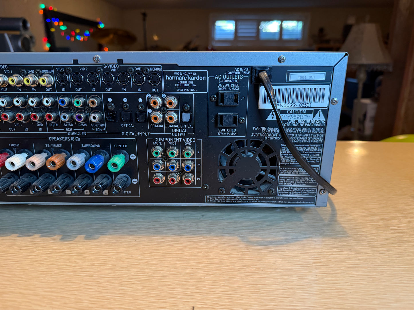 Harman Kardon AVR 335 7.1 Channel 385W Receiver Bundle OEM Remote SERVICED🔥🎶