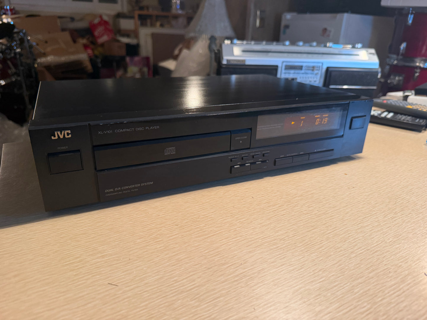 JVC XL-V101 Compact Disc CD Player Dual D/A Converter System Fresh Servicing🔥🎶
