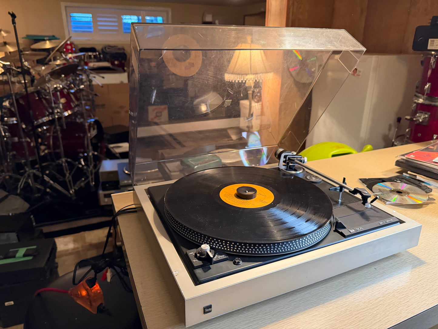 Beautiful Dual Model 506 Turntable Fully Functional With New Belt Cleaned Rare