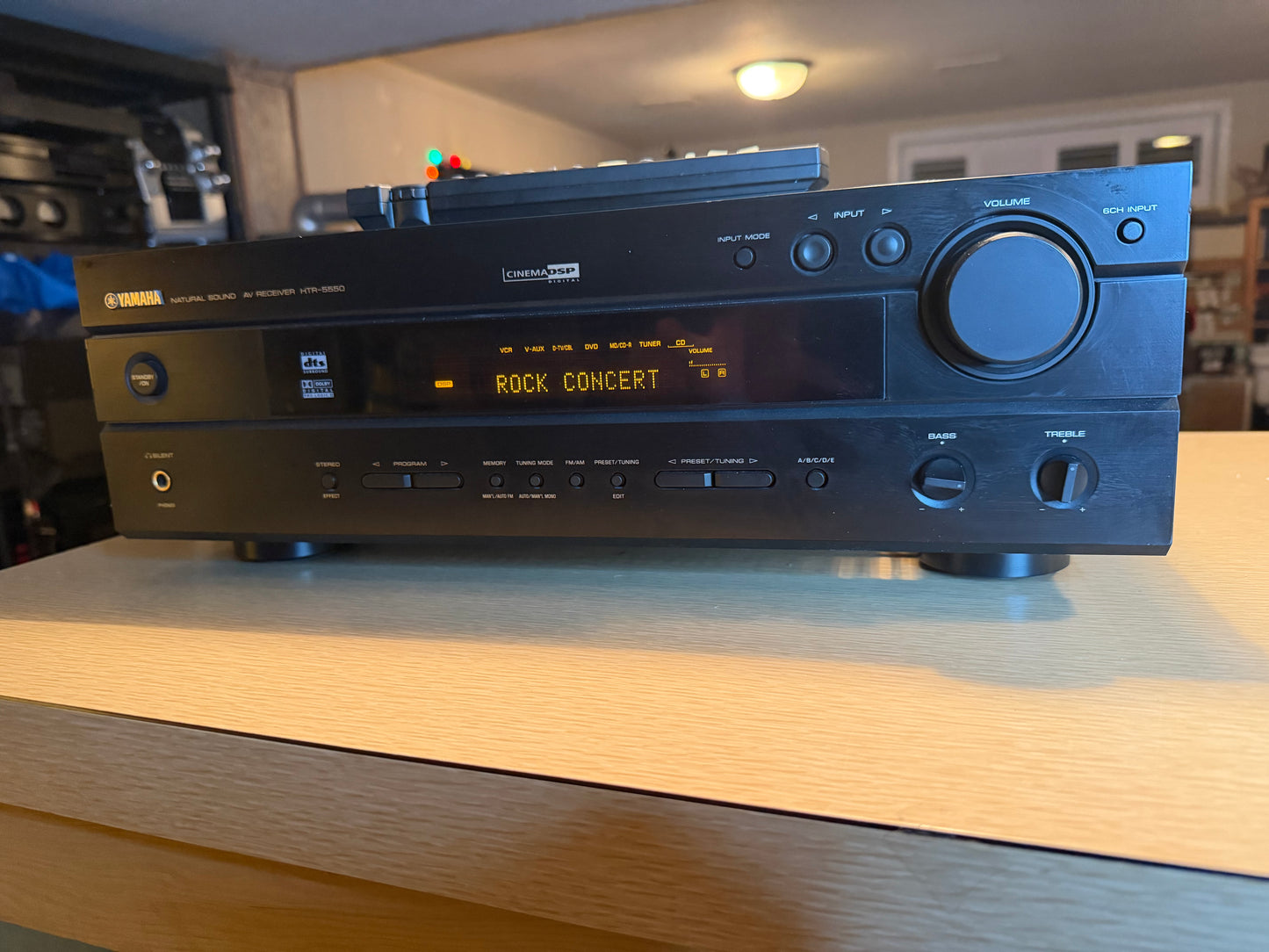 Yamaha HTR-5550 5.1 Channel AV Home Theater  Receiver Amp Serviced Remote Bundle