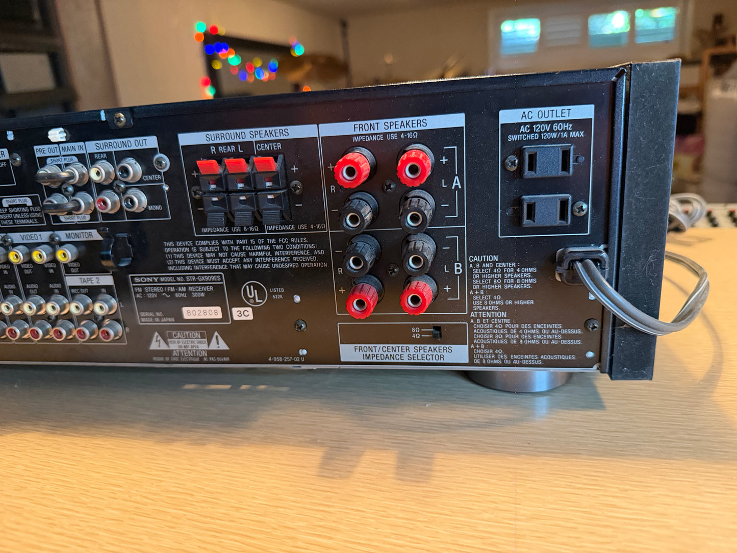 Sony STR-GX909ES Vintage FM Stereo Receiver Fresh Service Mint Remote Bundle🔥🎶