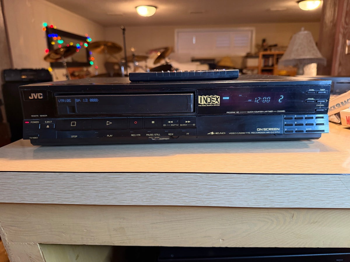 JVC HR-D237U 4-Head VHS VCR Player Recorder Tested Working Remote Bundle Rare🔥