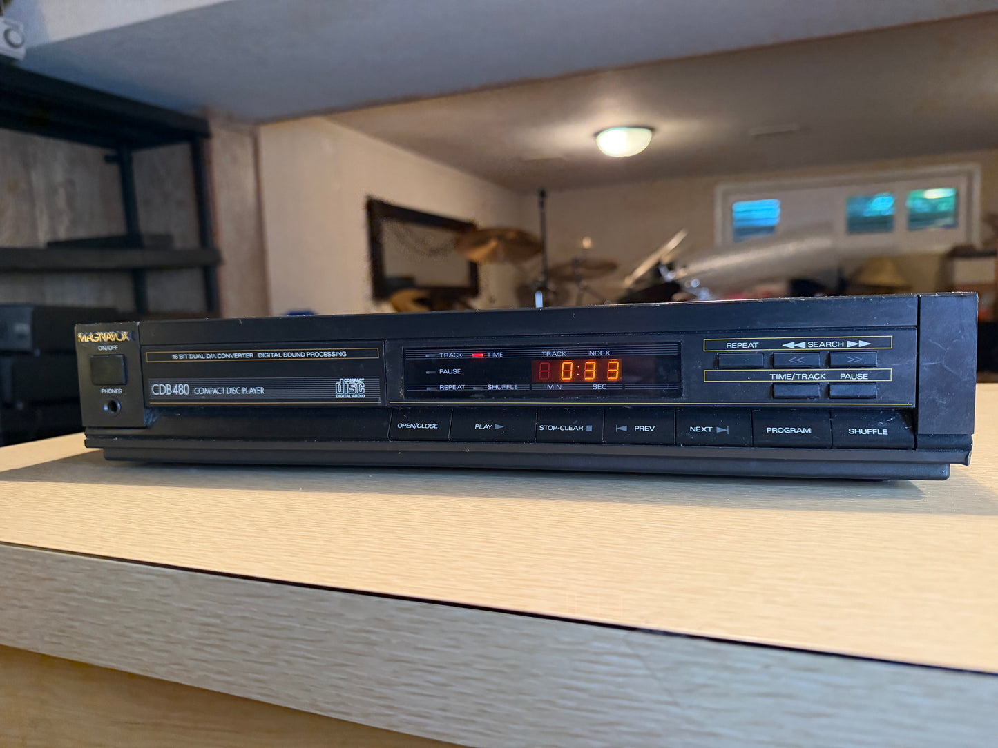 Vintage Magnavox CDB 480 CD Player High Fidelity Serviced New Belts Very Rare🔥