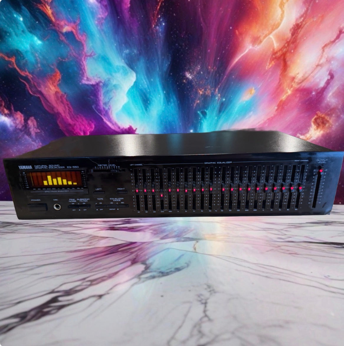 Yamaha EQ-550 Vintage Stereo Graphic Equalizer RARE Made In Japan Serviced Clean
