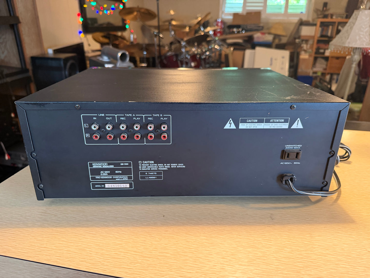 KENWOOD GE-1100 Stereo Graphic Equalizer Spectrum Analyzer FULL FRESH SERVICE🎶