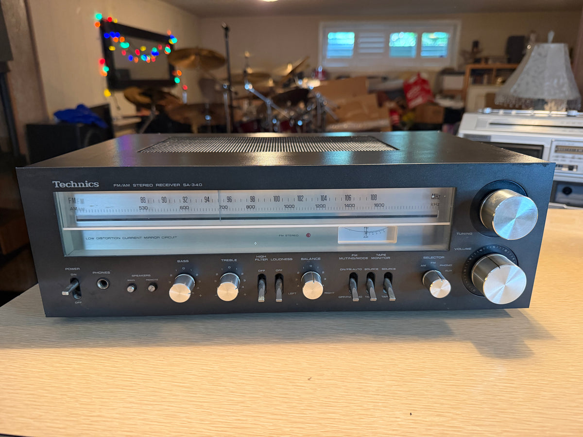 Technics SA-340 Am/Fm Stereo Receiver Amplifier Freshly Serviced Excellent 🎶🔥