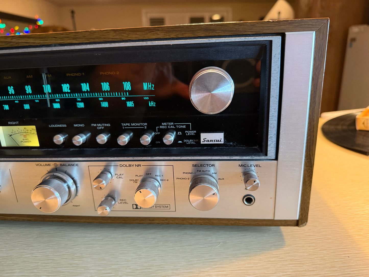 Vintage 1970's Sansui 8080DB Stereo Receiver Full Fresh Service New Bulbs Beauty