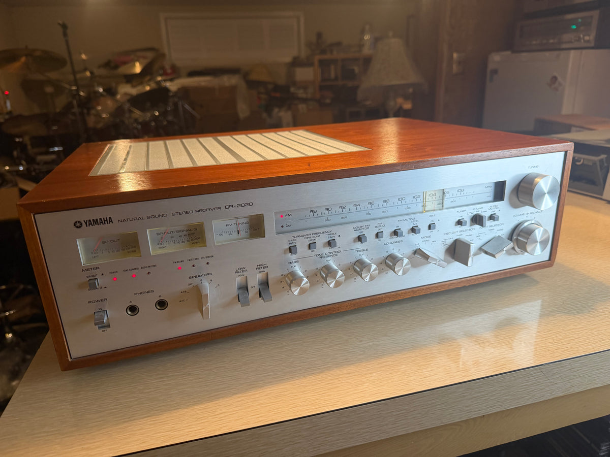 VTG 1970s Yamaha CR-2020 Natural Sound Stereo Receiver AM/FM Tested Working 🔥🎶