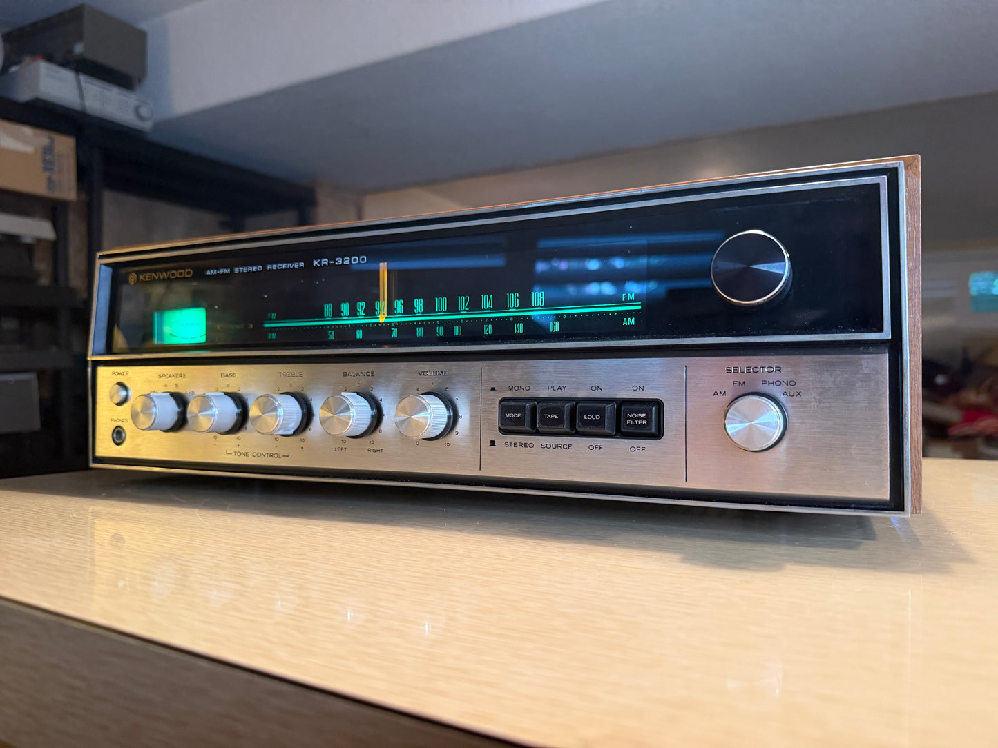 Kenwood KR-3200 Vintage Am Fm Stereo Receiver Amplifier Excellent Fresh Service