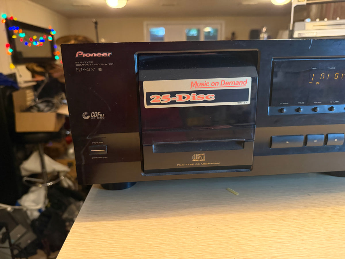 Pioneer PD-F407 25-Disc CD File Changer Player Serviced Tested works Smooth🔥🎶