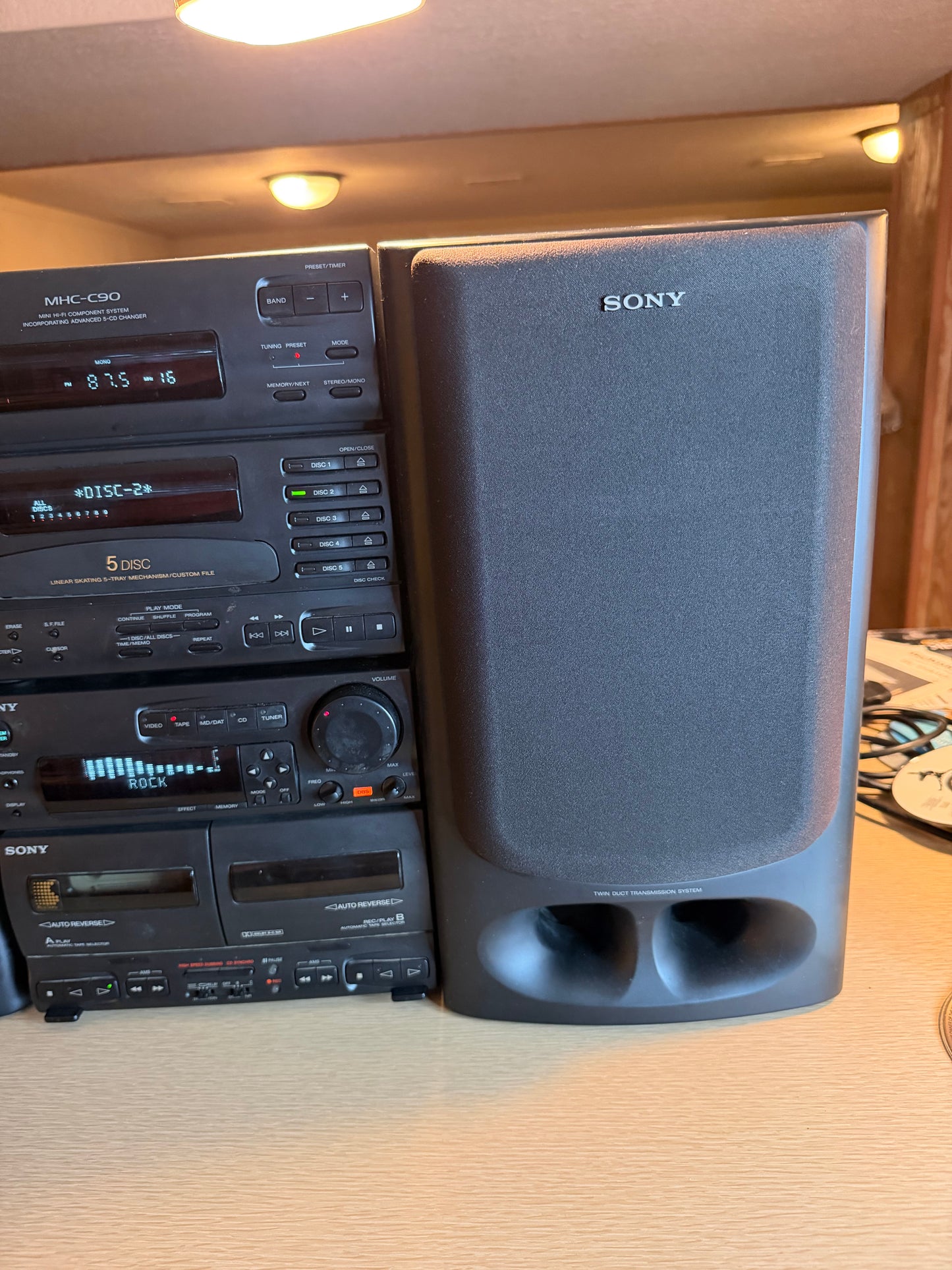 Sony MHC-C70 Hi-Fi Component System Dual Cassette Deck Professional Servicing