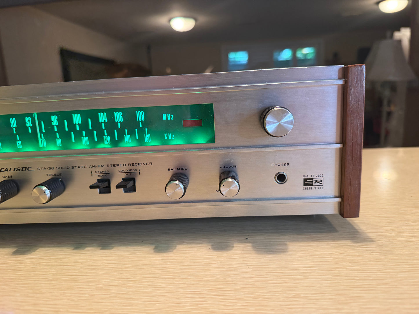 Vtg Realistic STA-36 AM-FM Stereo Receiver 1971 Wood LED Upgrade Serviced BEAUTY