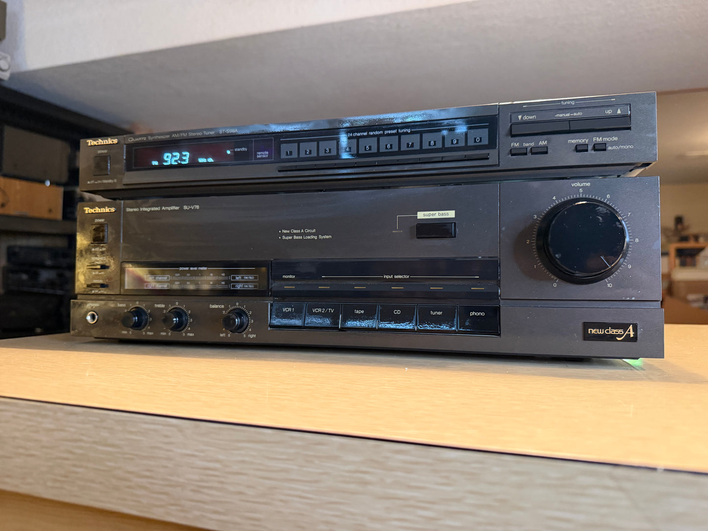 Technics SU-V78 Stereo Integrated Amplifier 100WPC+ St-S96A Tuner Fresh Service!